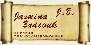Jasmina Badivuk vizit kartica
